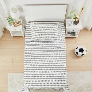 Mingled Threads - Sportopia Twin Black/White Checkered Grid Jersey S Black/White